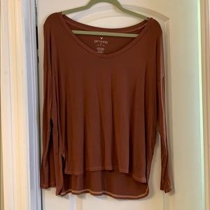Burnt Orange AEO Soft and Sexy Jegging T